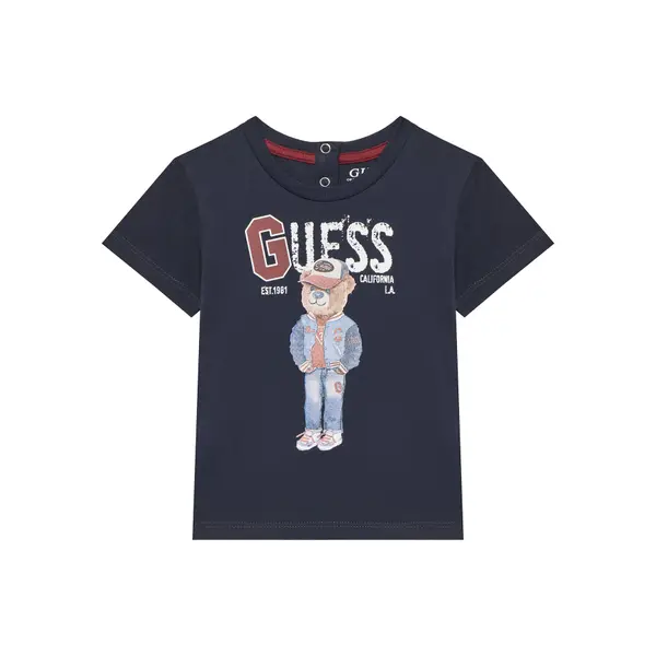 Guess Guess T-shirt N5YI22 K8HM4 Tamnoplava Regular Fit