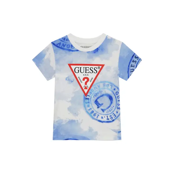 Guess Guess T-shirt N6GI02 K8HM4 Plava Regular Fit