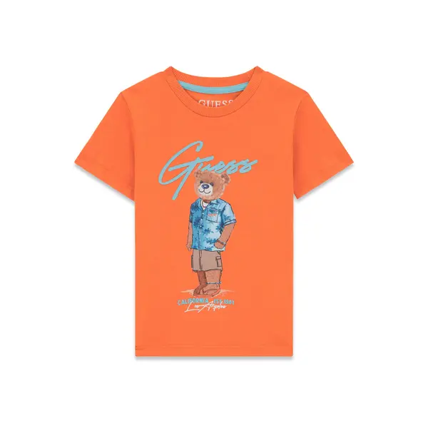 Guess Guess T-shirt N6GI04 K8HM4 Narančasta Regular Fit