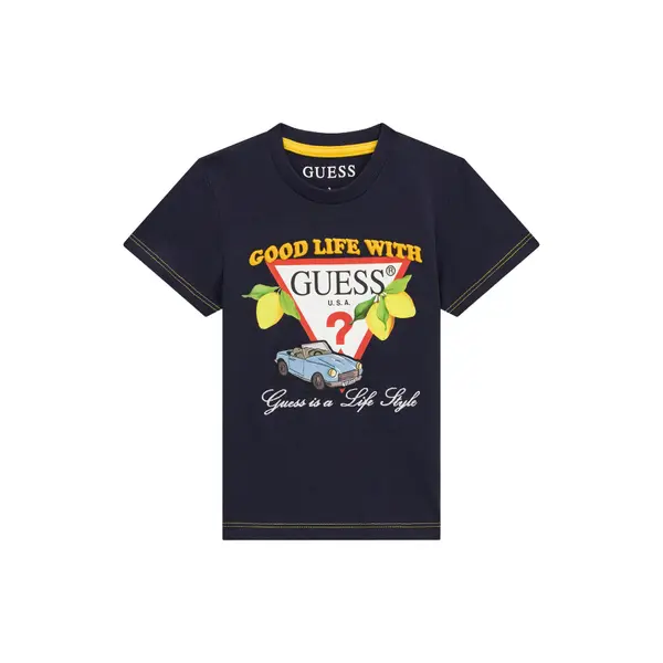 Guess Guess T-shirt N6GI07 K8HM4 Tamnoplava Regular Fit