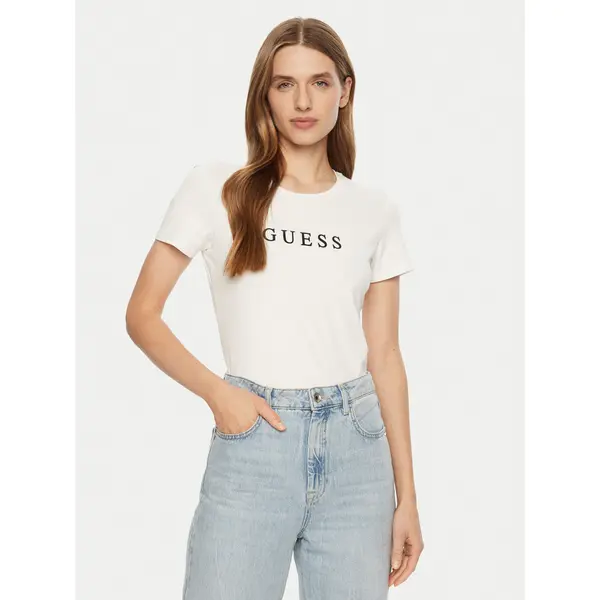 Guess Guess T-shirt O5RI01 KBBU1 Bijela Slim Fit
