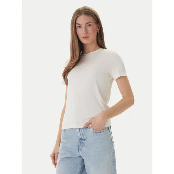 Guess Guess T-shirt O6GI00 KBF92 Écru Regular Fit