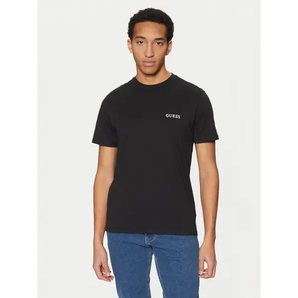 Guess Guess T-shirt U4BM03 KCAM1 Crna Regular Fit