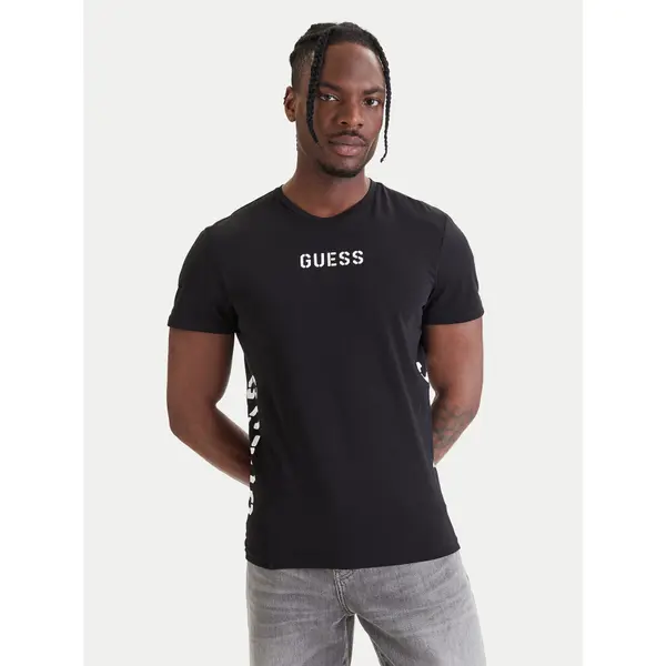 Guess Guess T-shirt U6GM00 K6YW1 Crna Regular Fit