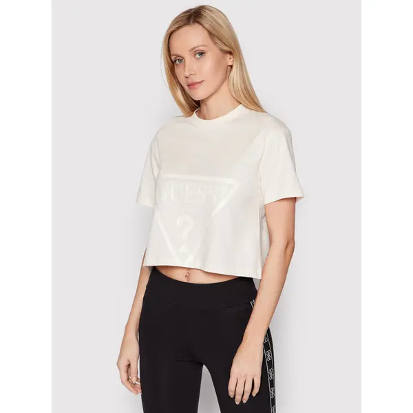 Guess Guess T-shirt V2YI06 K8HM0 Bež Regular Fit