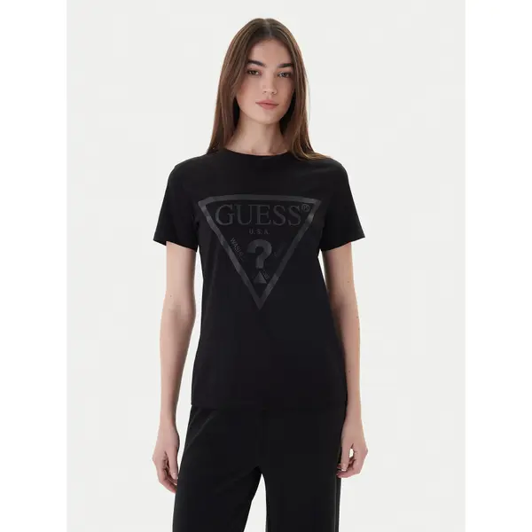 Guess Guess T-shirt V2YI07 K8HM0 Crna Regular Fit