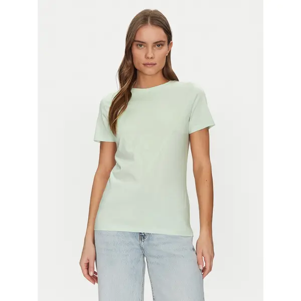 Guess Guess T-shirt V2YI07 K8HM0 Zelena Regular Fit