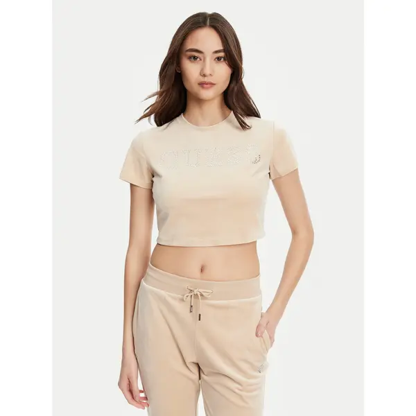 Guess Guess T-shirt V3BI01 K0232 Bež Regular Fit
