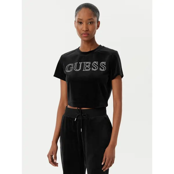 Guess Guess T-shirt V3BI01 K0232 Crna Regular Fit