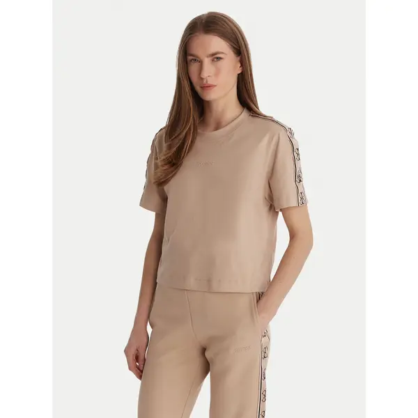 Guess Guess T-shirt V3RI08 I3Z14 Bež Relaxed Fit