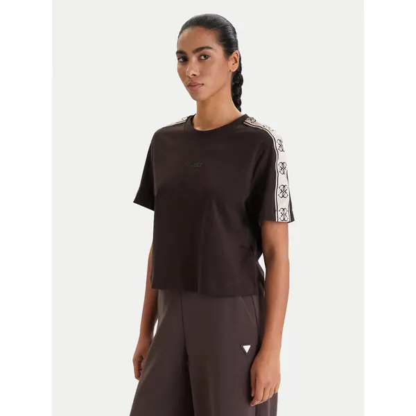 Guess Guess T-shirt V3RI08 I3Z14 Smeđa Regular Fit