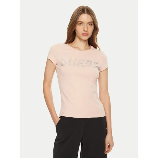 Guess Guess T-shirt V4BI16 KCIV1 Ružičasta Regular Fit