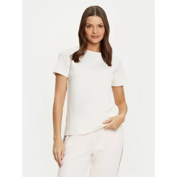 Guess Guess T-shirt V4YI09 J1314 Écru Oversize