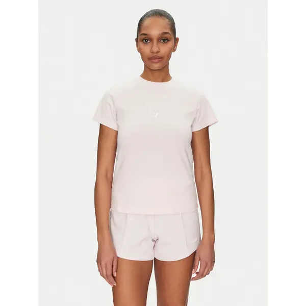 Guess Guess T-shirt V4YI21 KCDH1 Ružičasta Slim Fit