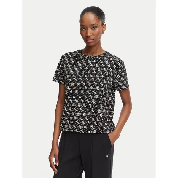 Guess Guess T-shirt V5BI14 I3Z14 Crna Regular Fit