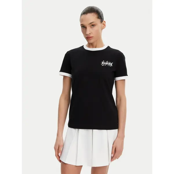Guess Guess T-shirt V5GI11 I3Z14 Crna Regular Fit