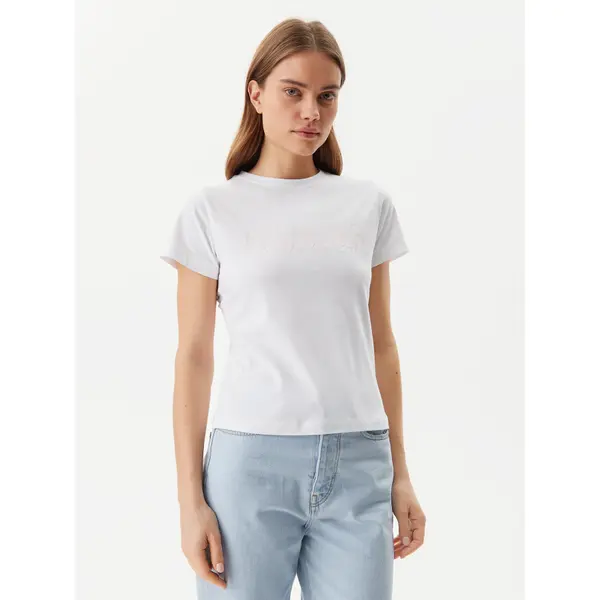 Guess Guess T-shirt V5GI15 J1314 Bijela Slim Fit
