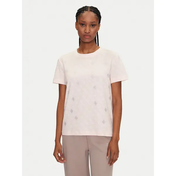 Guess Guess T-shirt V5GI16 I3Z14 Ružičasta Regular Fit