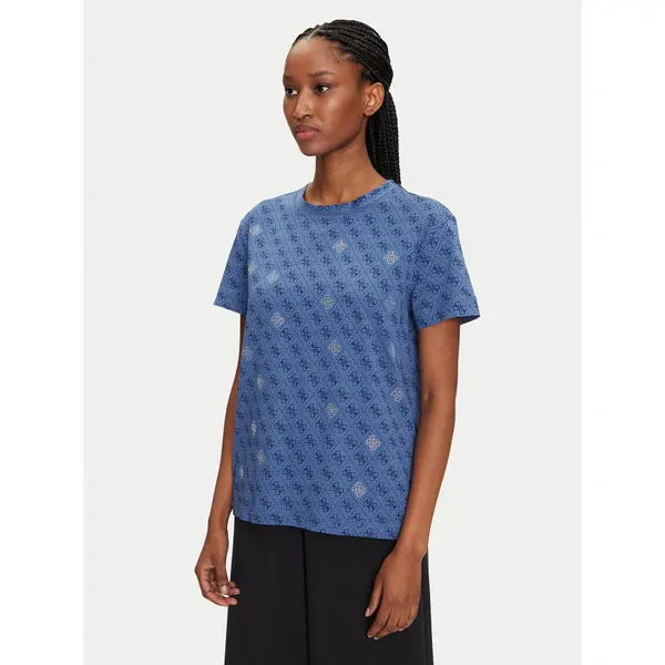 Guess Guess T-shirt V5GI16 I3Z14 Tamnoplava Regular Fit