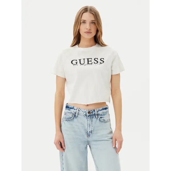 Guess Guess T-shirt V5GI19 I3Z14 Écru Regular Fit