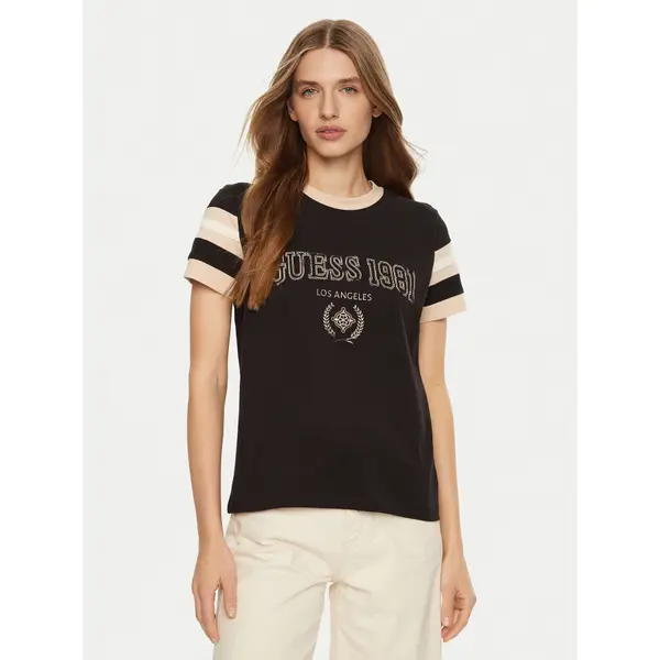 Guess Guess T-shirt V5RI00 KA260 Smeđa Regular Fit