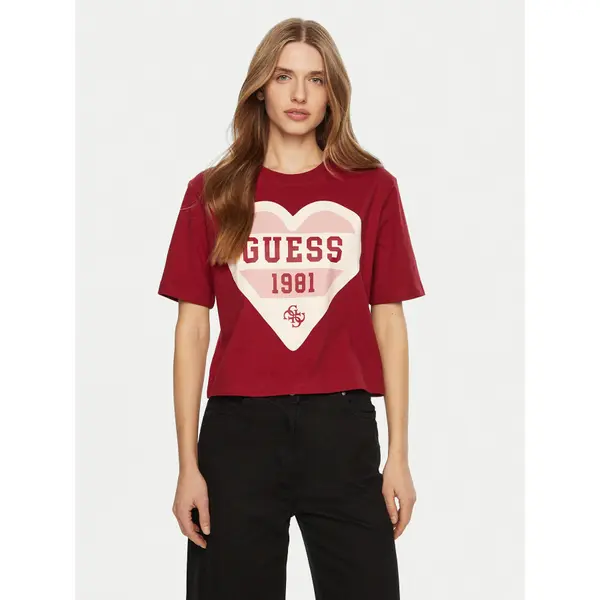 Guess Guess T-shirt V5RI01 I3Z14 Bež Regular Fit