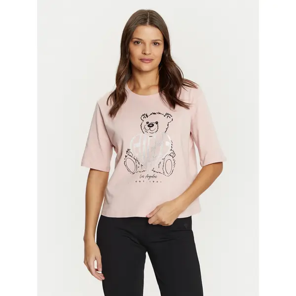 Guess Guess T-shirt V5RI09 I3Z14 Ružičasta Regular Fit
