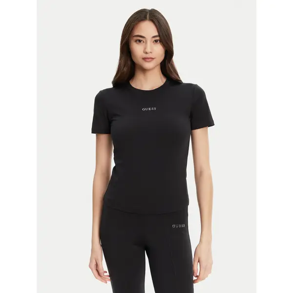 Guess Guess T-shirt V5RI10 KCD02 Crna Regular Fit