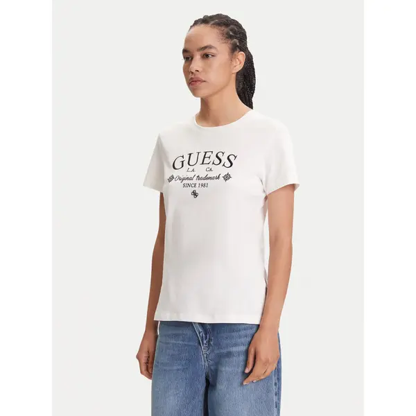 Guess Guess T-shirt V5YI03 I3Z14 Bijela Regular Fit