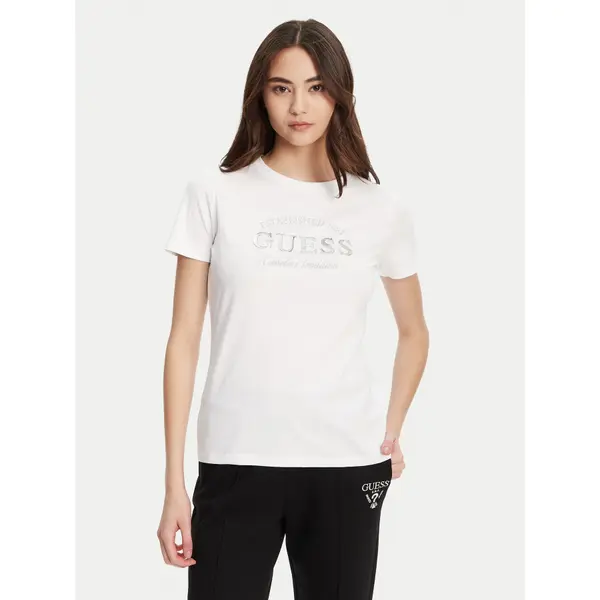 Guess Guess T-shirt V5YI12 J1314 Bijela Regular Fit