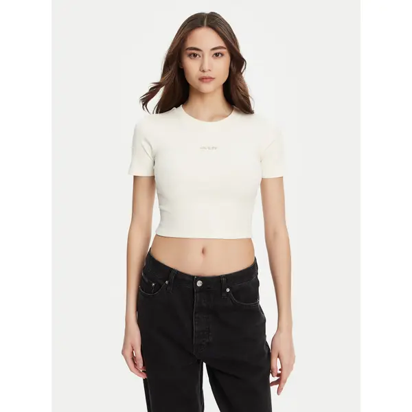 Guess Guess T-shirt V5YP08 K8RT2 Bijela Slim Fit