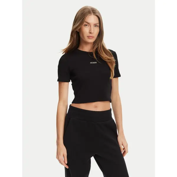 Guess Guess T-shirt V5YP08 K8RT2 Crna Slim Fit