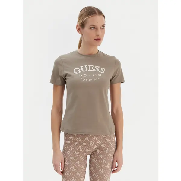 Guess Guess T-shirt V6RI02 J1314 Bež Regular Fit