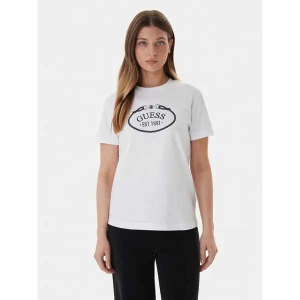 Guess Guess T-shirt V6RI04 K8FQ4 Bijela Regular Fit