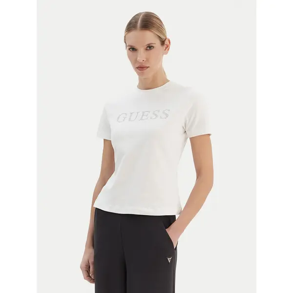 Guess Guess T-shirt V6RI20 J1314 Bijela Regular Fit