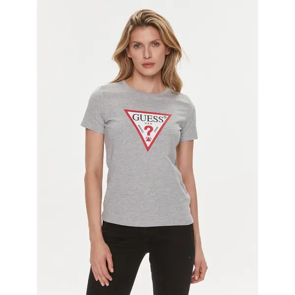 Guess Guess T-shirt W1YI1 BI3Z14 Siva Slim Fit