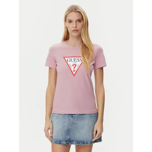 Guess Guess T-shirt W1YI1B I3Z14 Ljubičasta Regular Fit