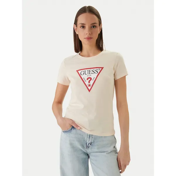 Guess Guess T-shirt W1YI1B I3Z14 Narančasta Regular Fit