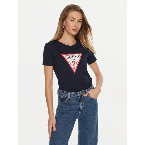 Guess Guess T-shirt W1YI1B I3Z14 Tamnoplava Regular Fit