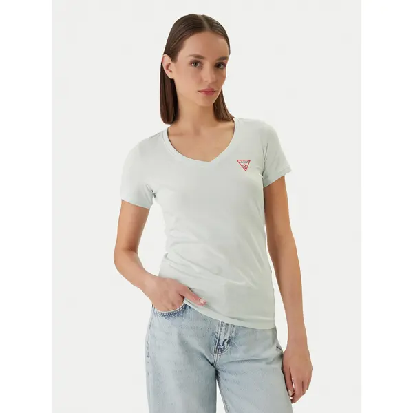 Guess Guess T-shirt W2YI45 J1314 Zelena Slim Fit