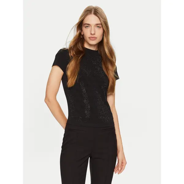 Guess Guess T-shirt W4BI26 J1314 Crna Slim Fit
