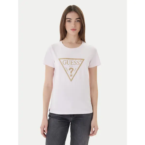 Guess Guess T-shirt W4RI69 J1314 Ružičasta Regular Fit