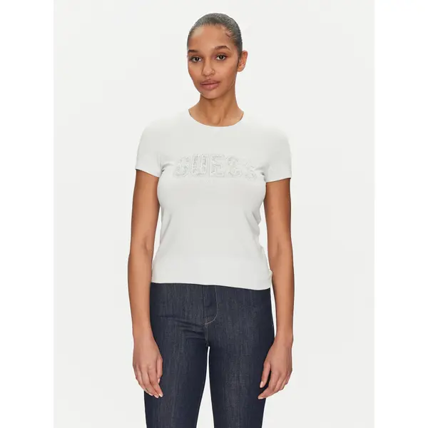 Guess Guess T-shirt W5GI04 J1314 Svijetloplava Slim Fit