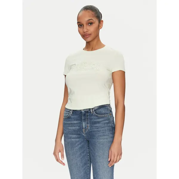 Guess Guess T-shirt W5GI04 J1314 Žuta Slim Fit