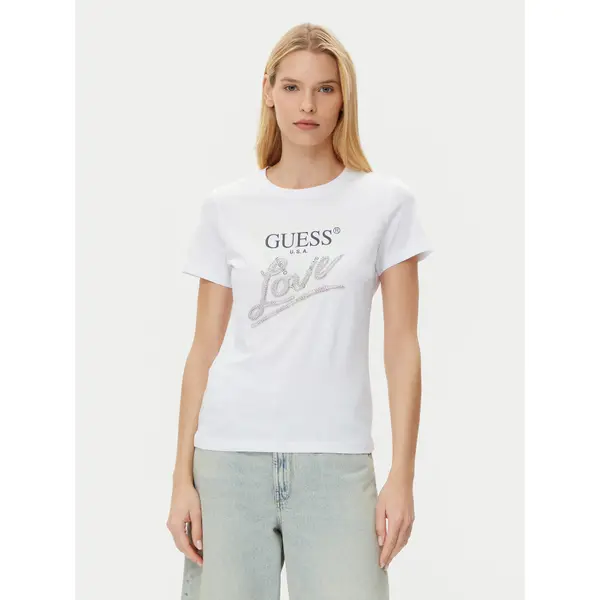 Guess Guess T-shirt W5GI05 I3Z14 Bijela Regular Fit
