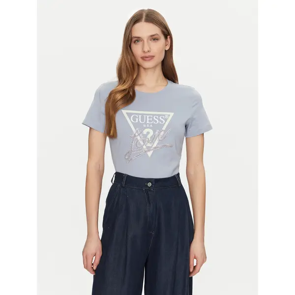 Guess Guess T-shirt W5GI05 I3Z14 Svijetloplava Regular Fit