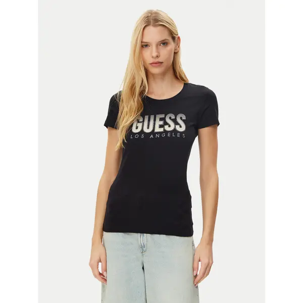 Guess Guess T-shirt W5GI14 J1314 Crna Regular Fit
