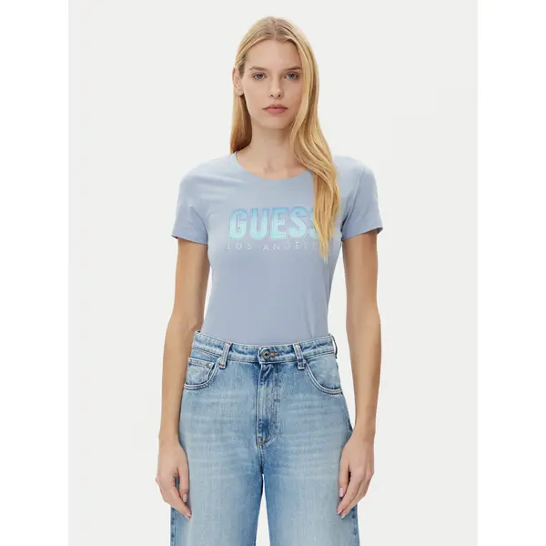Guess Guess T-shirt W5GI14 J1314 Plava Regular Fit