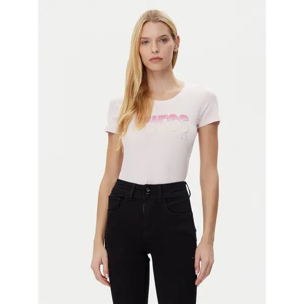 Guess Guess T-shirt W5GI14 J1314 Ružičasta Regular Fit