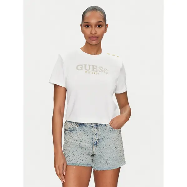 Guess Guess T-shirt W5GI15 K8FQ4 Bijela Regular Fit